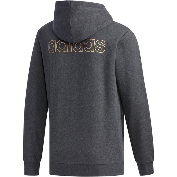 NWT $65 ADIDAS Men M Performance Full zip LOGO Hoodie Jacket Sweatshirt (Unisex) - Picture 2 of 14